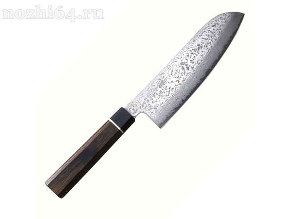 Нож кухонный Сантоку 16.7 см SUNCRAFT SENZO BLACK BD-04