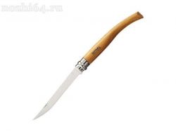 Нож филейный Opinel №12, нержавеющая сталь, рукоять из дерева бука, 000518