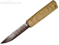 Нож якутский №6 кап карелки с дюралью, дамаск, 120-125мм, 00016873