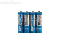 Батарейка солевая GP PowerPlus Heavy Duty, AA, R6-4S, 1.5В, спайка, 1457174
